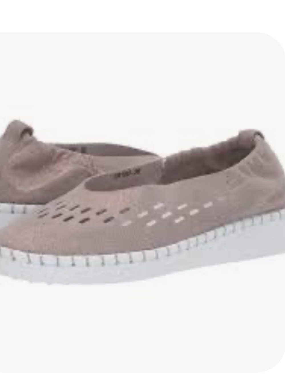Bernie Mev. Leather Perforated Slip Ons